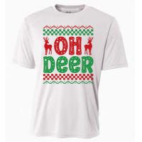 Cool Oh Deer Christmas Sweater Cooling Performance Crew T-Shirt