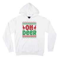 Cool Oh Deer Christmas Sweater Hoodie