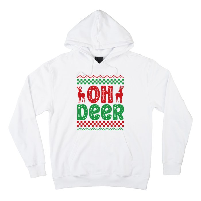 Cool Oh Deer Christmas Sweater Hoodie