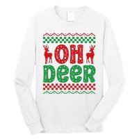 Cool Oh Deer Christmas Sweater Long Sleeve Shirt