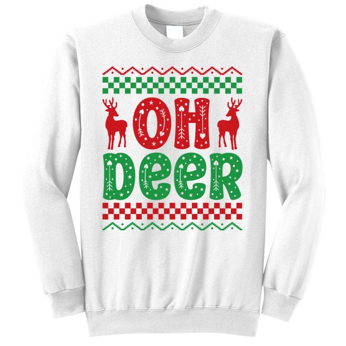 Cool Oh Deer Christmas Sweater Sweatshirt