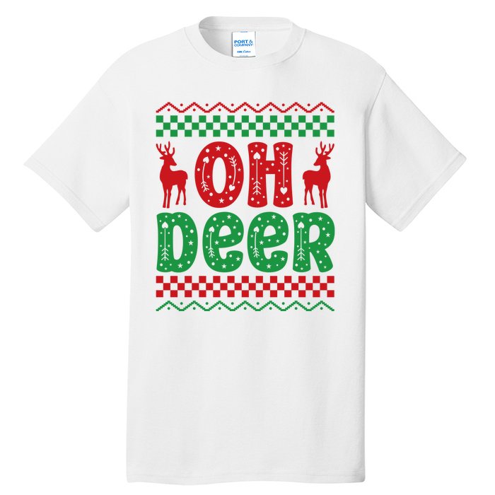 Cool Oh Deer Christmas Sweater Tall T-Shirt