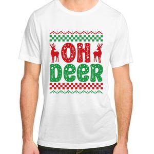 Cool Oh Deer Christmas Sweater Adult ChromaSoft Performance T-Shirt