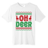 Cool Oh Deer Christmas Sweater Tall Fusion ChromaSoft Performance T-Shirt