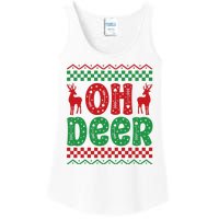 Cool Oh Deer Christmas Sweater Ladies Essential Tank