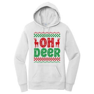 Cool Oh Deer Christmas Sweater Women's Pullover Hoodie