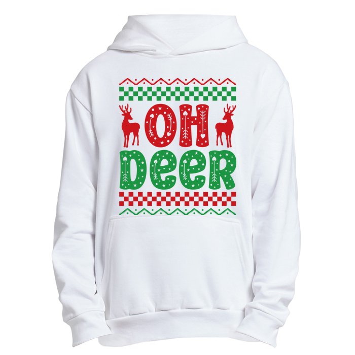 Cool Oh Deer Christmas Sweater Urban Pullover Hoodie