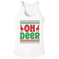 Cool Oh Deer Christmas Sweater Ladies PosiCharge Competitor Racerback Tank