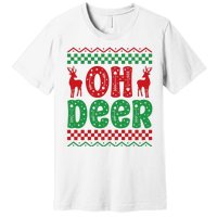 Cool Oh Deer Christmas Sweater Premium T-Shirt