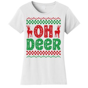 Cool Oh Deer Christmas Sweater Women's T-Shirt