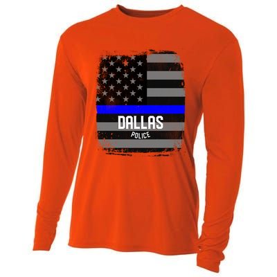 City Of Dallas Police Officer Texas Police Great Gift Cooling Performance Long Sleeve Crew