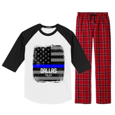 City Of Dallas Police Officer Texas Police Great Gift Raglan Sleeve Pajama Set