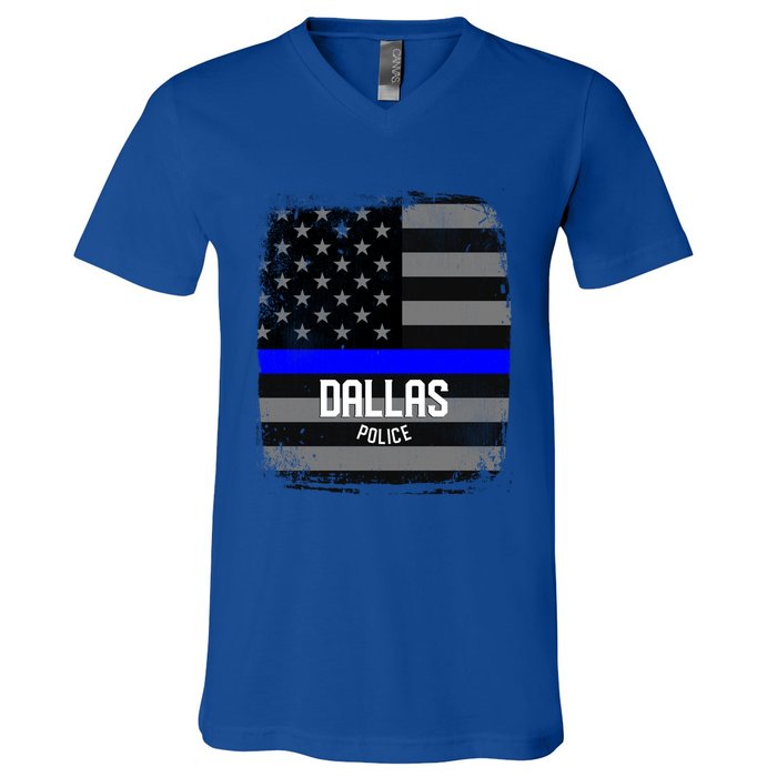 City Of Dallas Police Officer Texas Police Great Gift V-Neck T-Shirt