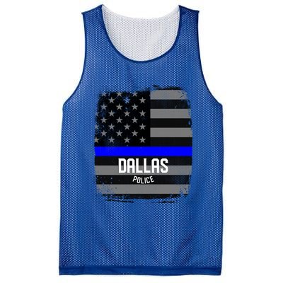 City Of Dallas Police Officer Texas Police Great Gift Mesh Reversible Basketball Jersey Tank