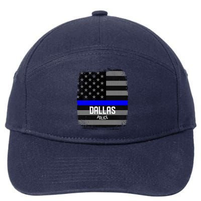 City Of Dallas Police Officer Texas Police Great Gift 7-Panel Snapback Hat