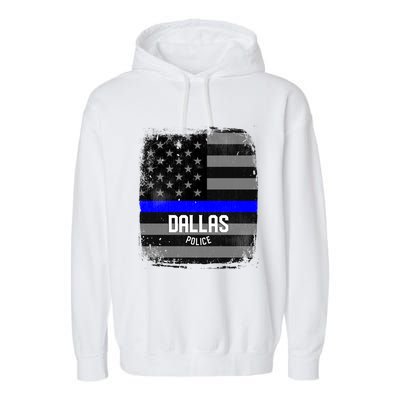 City Of Dallas Police Officer Texas Police Great Gift Garment-Dyed Fleece Hoodie