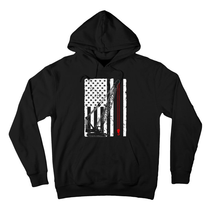 Crane Operator Design Us Heavy Equipment Crane Lover Hoodie