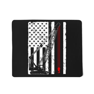 Crane Operator Design Us Heavy Equipment Crane Lover Mousepad