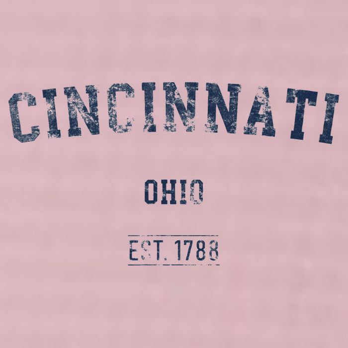 Cincinnati Ohio Distressed Text Sport Style 25L Jumbo Tote
