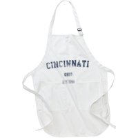 Cincinnati Ohio Distressed Text Sport Style Apron