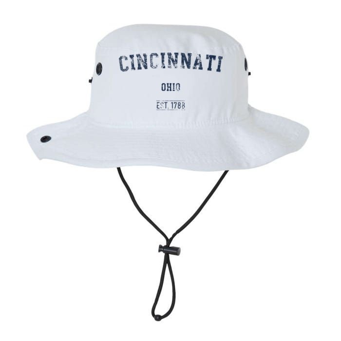 Cincinnati Ohio Distressed Text Sport Style Bucket Hat