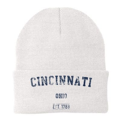 Cincinnati Ohio Distressed Text Sport Style Beanie
