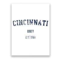 Cincinnati Ohio Distressed Text Sport Style Poster