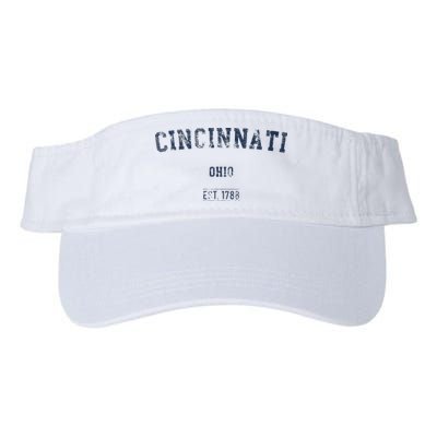 Cincinnati Ohio Distressed Text Sport Style Visor