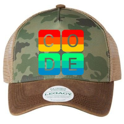 Code Gay Pride Rainbow Legacy Tie Dye Trucker Hat