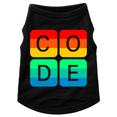 Code Gay Pride Rainbow Doggie Tank