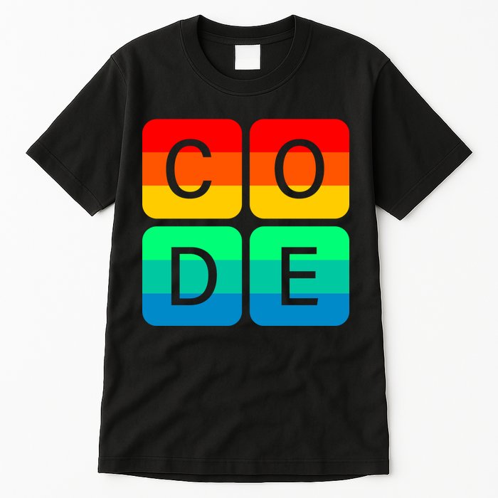 Code Gay Pride Rainbow Tall T-Shirt
