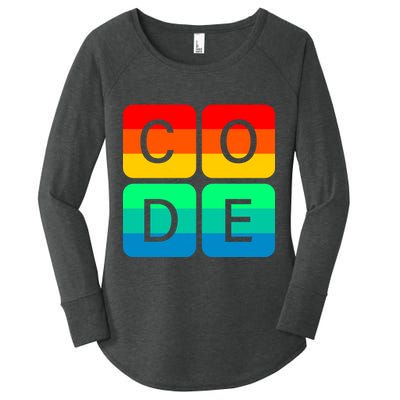 Code Gay Pride Rainbow Women's Perfect Tri Tunic Long Sleeve Shirt