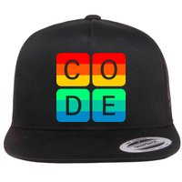Code Gay Pride Rainbow Flatbill Hat