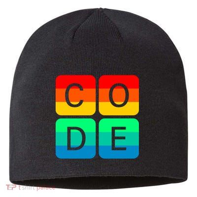 Code Gay Pride Rainbow Sustainable Beanie