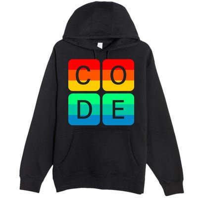 Code Gay Pride Rainbow Premium Pullover Hoodie