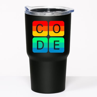 Code Gay Pride Rainbow Tumbler