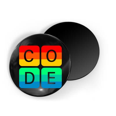 Code Gay Pride Rainbow Magnet
