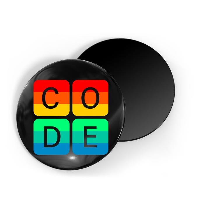 Code Gay Pride Rainbow Magnet