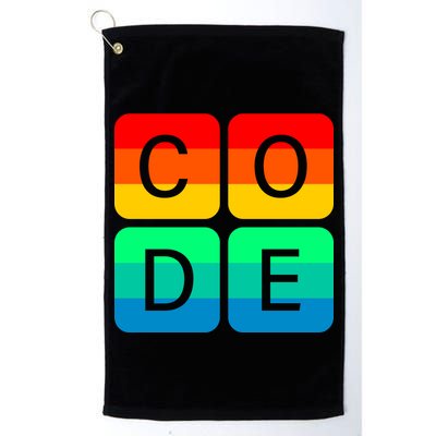 Code Gay Pride Rainbow Golf Towel