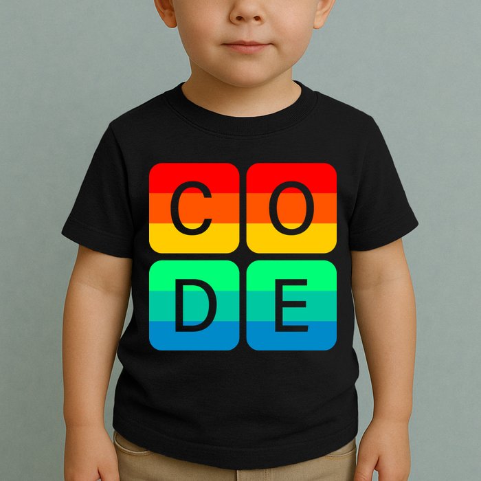 Code Gay Pride Rainbow Toddler T-Shirt