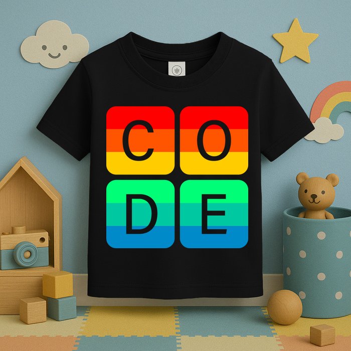 Code Gay Pride Rainbow Toddler T-Shirt