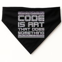 Code Is Art That Does Something  USA-Made Doggie Bandana