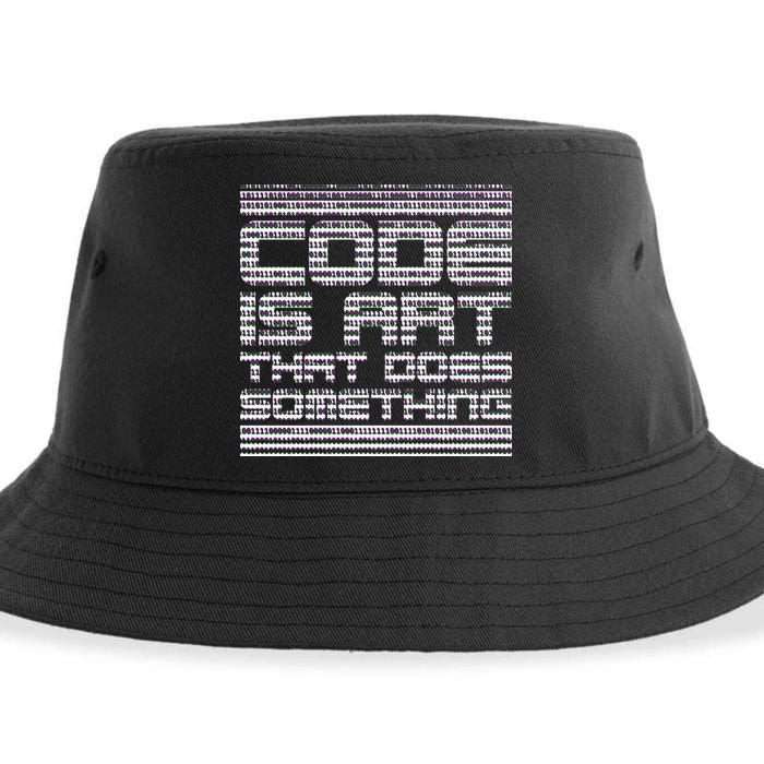 Code Is Art That Does Something  Sustainable Bucket Hat