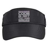 Code Is Art That Does Something  Adult Drive Performance Visor