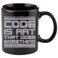 Code Is Art That Does Something  11oz C Handle Ceramic Mug