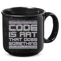 Code Is Art That Does Something  15oz Campfire Ceramic Mug