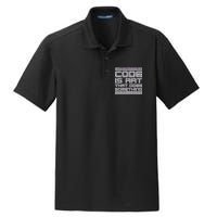 Code Is Art That Does Something  Dry Zone Grid Polo