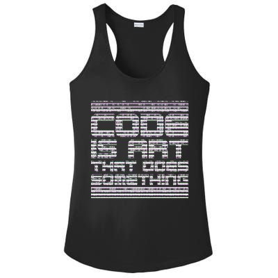 Code Is Art That Does Something  Ladies PosiCharge Competitor Racerback Tank