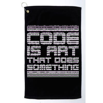 Code Is Art That Does Something  Golf Towel