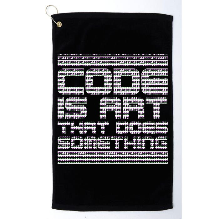 Code Is Art That Does Something  Golf Towel